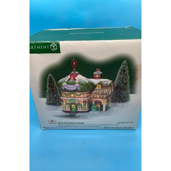 Dept 56 Elf Land NORTH POLE BEAUTY SHOPPE #05733 Village - Picture 11 of 11